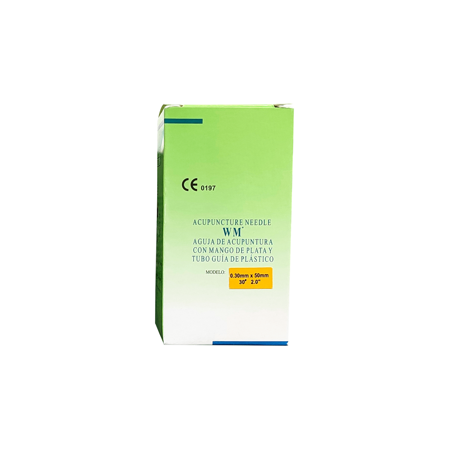 Caja x100unds de Agujas de Acupuntura 0.30mmx2 - HM Medical