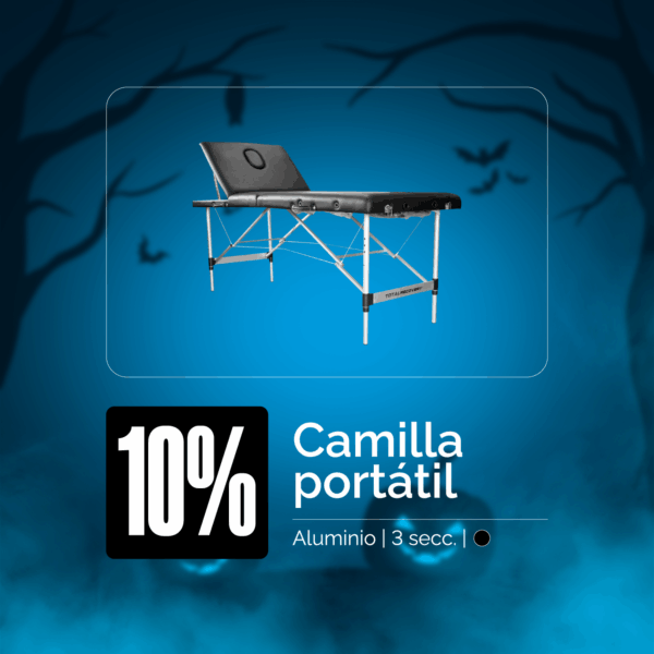 Camilla portátil 3 secciones Aluminio TOTAL RECOVERY - FISIOWEEN