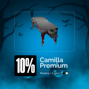 Camilla premium 2 secciones Madera - FISIOWEEN