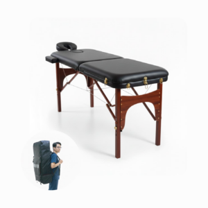 Camilla plegable Madera 2 Secciones Maletín Doble Función BEST BODY