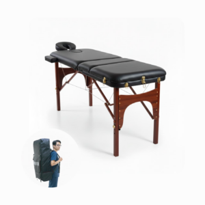 Camilla plegable Madera 3 Secciones Maletín Doble Función BEST BODY