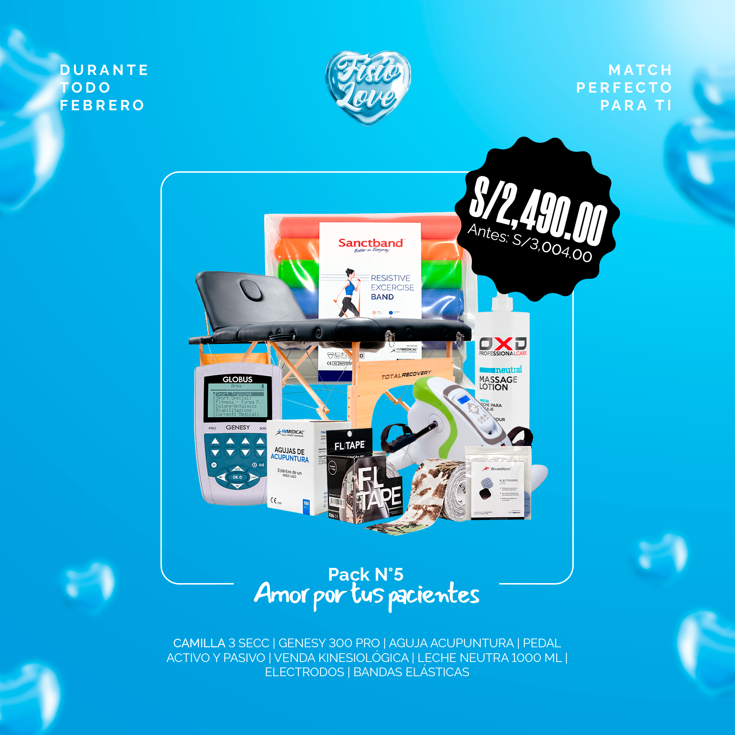 Amor por tus pacientes - FISIOLOVE Pack 5
