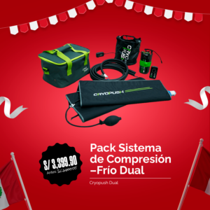 Pack Sistema De Compresión-Frío Dual CRYO-PUSH - Fiestas Patrias