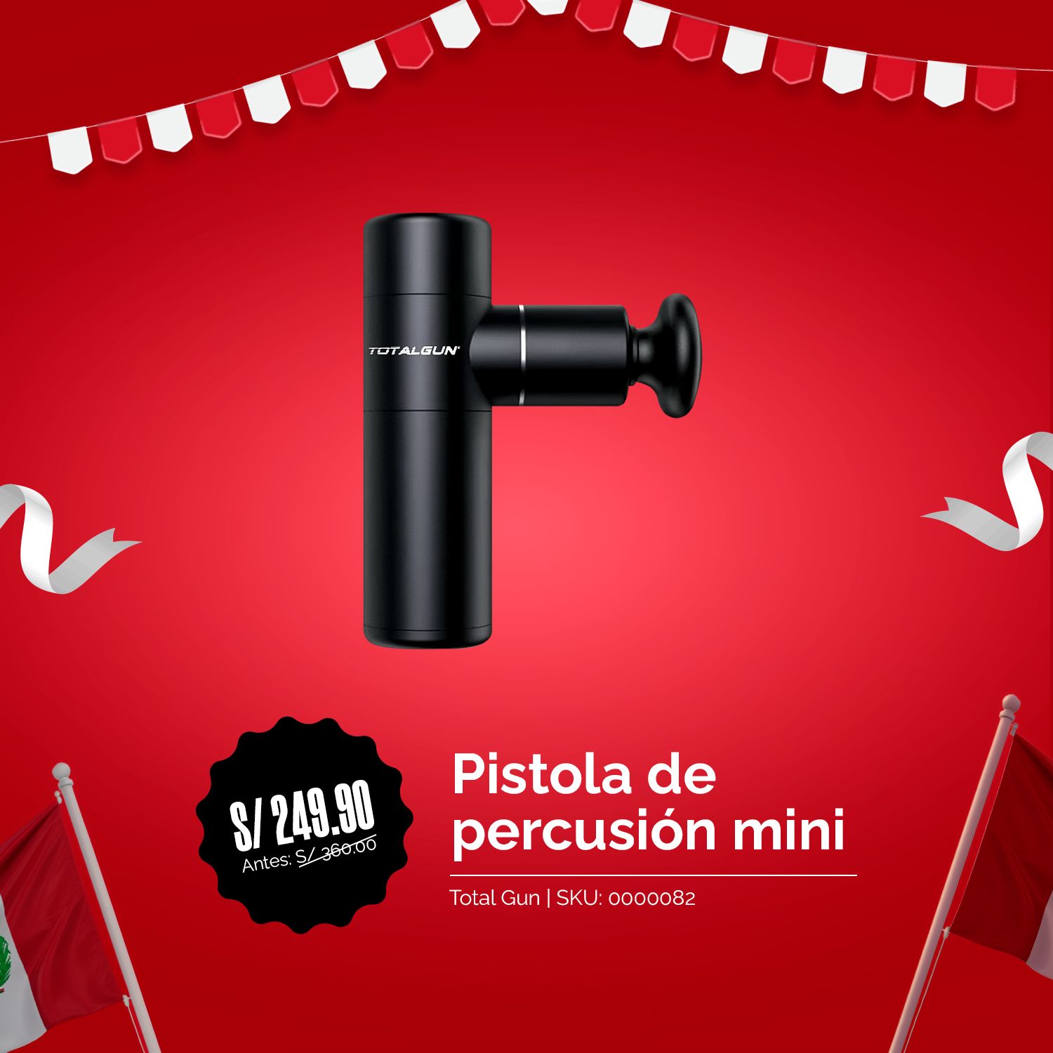 Pistola De Percusión Mini TOTAL GUN - Fiestas Patrias
