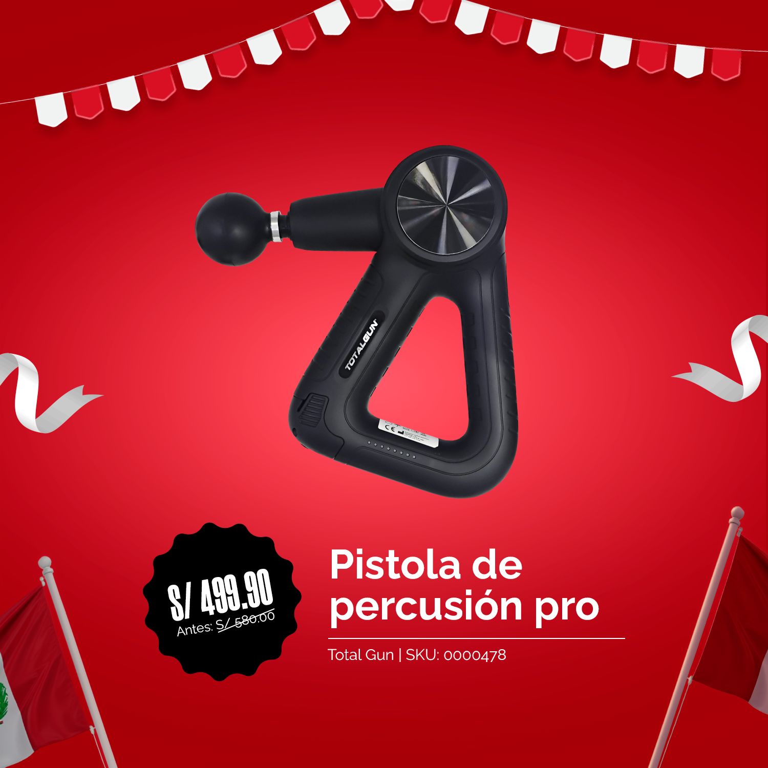 Pistola De Percusión Pro TOTAL GUN - Fiestas Patrias