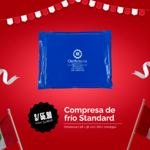Compresa De Frío Estándar 28 X 36 Cm ORTOTECSA - Fiestas Patrias