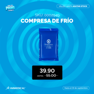 Compresa de frío mediana 19 x 28 cm - ORTOTECSA - Día del Fisio
