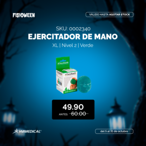 Ejercitador de mano xl - nivel 2 - verde - THERABAND - FISIOWEEN