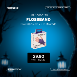 Flossband nivel 3 - 2.5cm x 2m - morado - SANCTBAND - FISIOWEEN