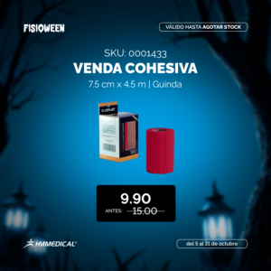 Venda cohesiva 7,5cm x 4,5m - guinda - FL COPLAST - FISIOWEEN
